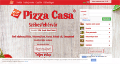 Desktop Screenshot of pizzacasa.hu