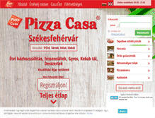 Tablet Screenshot of pizzacasa.hu