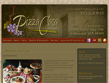 Tablet Screenshot of pizzacasa.com